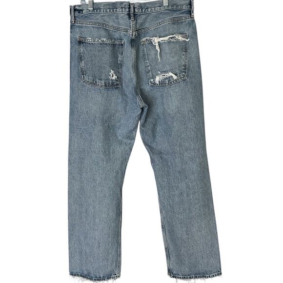 Agolde 90s High-Rise Straight-Leg Jean Women's 31 Isolate Light Blue Revolve - Picture 3 of 8